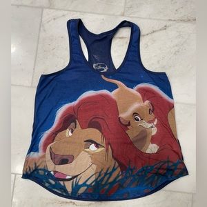 Disney Lion King blue tank top women’s size XL Hot Topic. Gently worn.
